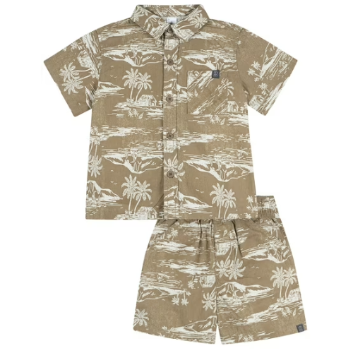 ONLY $12.60 (Reg. $18) Modern Moments by Gerber Baby and Toddler Boy Button Front Shirt and Short Set at Walmart - at Walmart