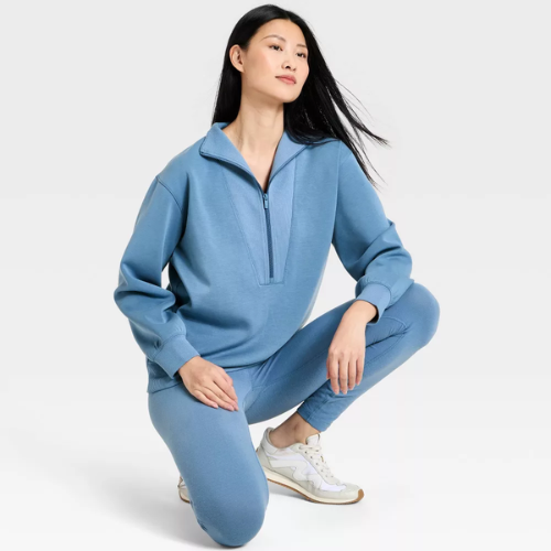ONLY $9.49 (Reg. $40) Women's Airy Sleek Deep Zip Pullover Sweatshirt + FREE SHIPPING at eBay - at eBay