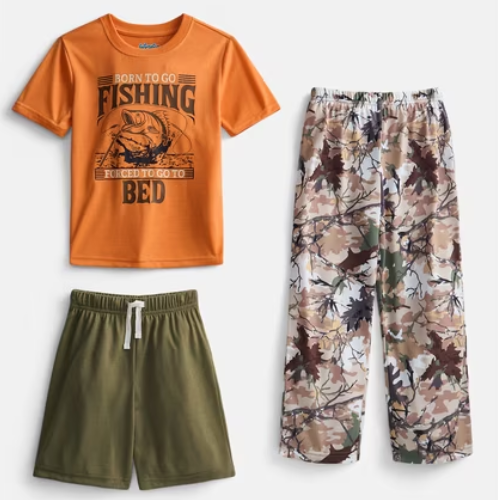 ONLY $16.98 Wonder Nation Boys 3-Piece Transitional Sleep Set at Walmart - at Walmart