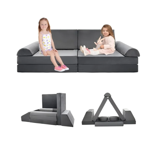 ONLY $81.99 (Reg. $123.99) Rectangle 10-Piece Kids Soft Modular Couch at Wayfair - at Wayfair
