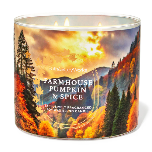 Farmhouse Pumpkin & Spice 3-Wick Candle ONLY $13.95 (Reg. $26.95) at Bath and Body Works