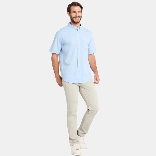 George Men's and Big Men's Cross Hatch Shirt with Short Sleeves for ONLY $5.49 (Reg. $14.98) at Walmart - at Walmart