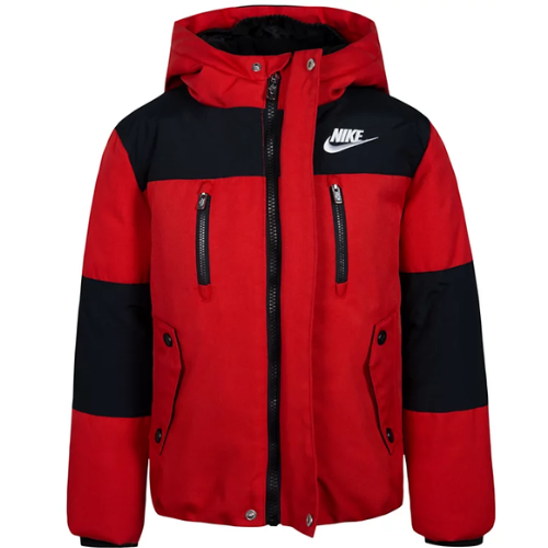 ONLY $39.94 (Reg. $100) Nike Boys' 4-6X Outdoor Woven Hooded Color Blocked Jacket at Macy’s - at Macy's