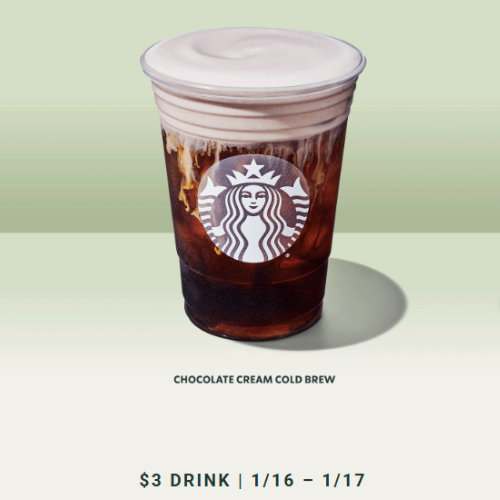 Get any Starbucks Drink for ONLY $3