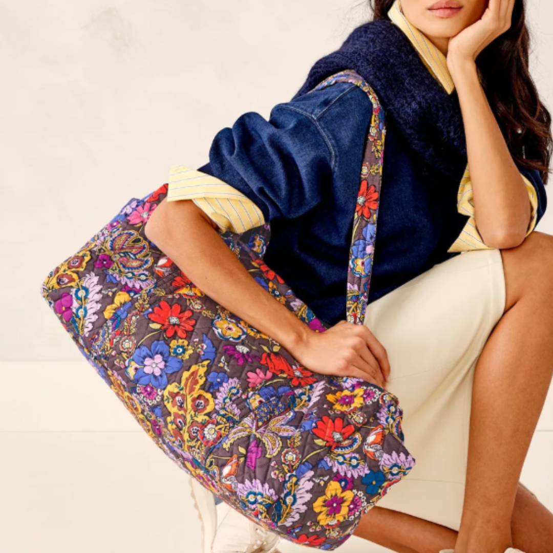 ONLY $19.99 (Reg. $80) Original Duffel Bag in Premium Cotton at Vera Bradley Outlet - at Vera Bradley