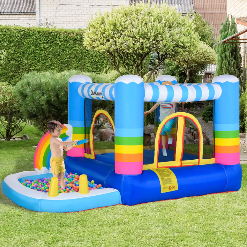 Outsunny Inflatable Bounce House with Air Blower ONLY $129.99 + FREE SHIP at Wayfair - at Wayfair