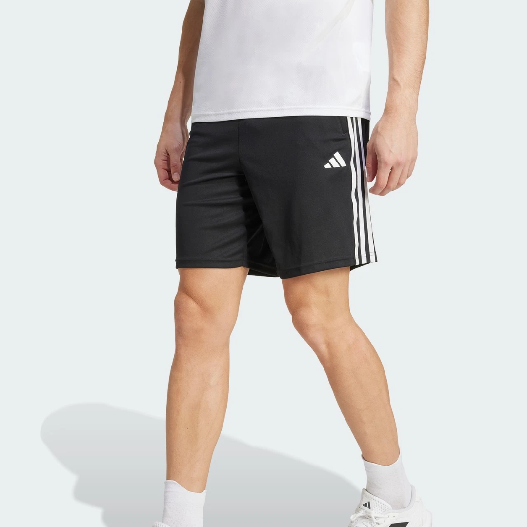 ONLY $8 + FREE SHIP adidas Men’s Train Essentials Piqué 3-Stripes Training Shorts at eBay - at eBay