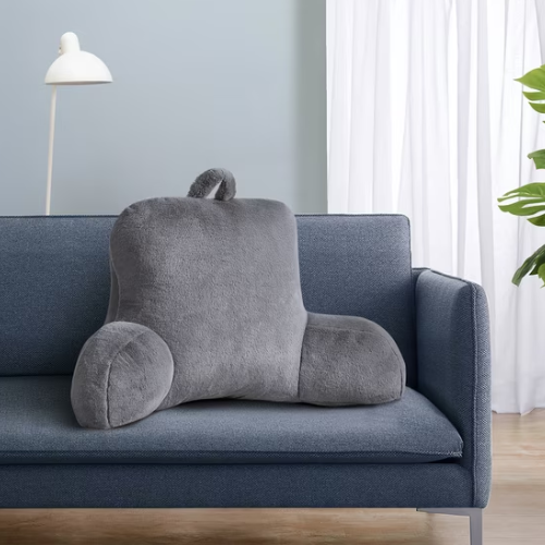 ONLY $14.96 Mainstays Faux Fur Plush Bedrest Pillow at Walmart - at Walmart