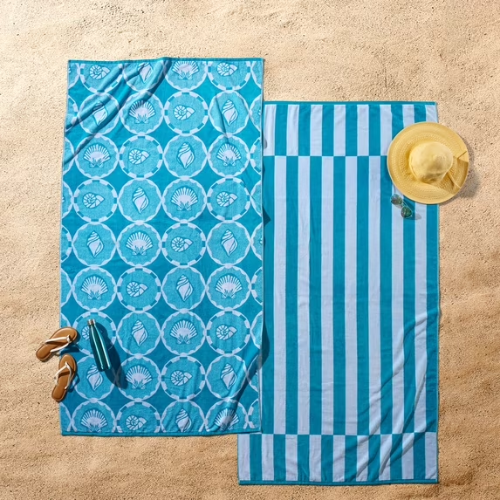 ONLY $19.97 Better Homes & Gardens 2 Pack Cotton Blend Beach Towels at Walmart - at Walmart