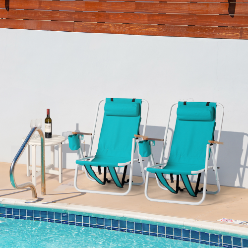 ONLY $43.99 (Reg. $80) Portable Folding Beach Chairs, Set of 2 + FREE SHIPPING at eBay - at eBay