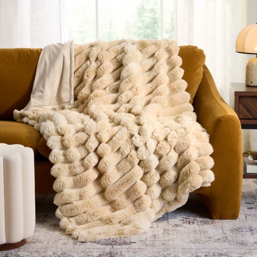 Better Homes & Gardens Faux Fur Oversized Throw