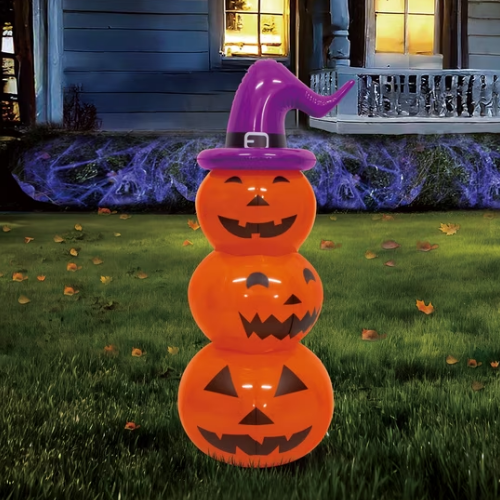 ONLY $9.97 Blow-Up Pumpkin Stack Yard Inflatable at Walmart - at Walmart