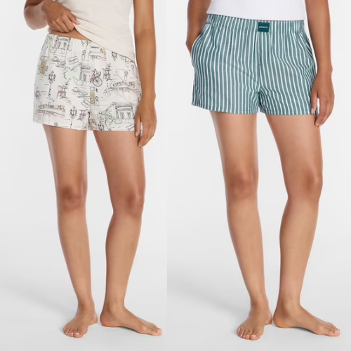 ONLY $7.48 Joyspun Women's Woven Pajama Boxer Shorts at Walmart - at Walmart