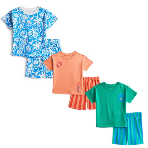 ONLY $7.98 Wonder Nation Toddler Boys Short Sleeve Top and Shorts Outfit Set at Walmart - at Walmart