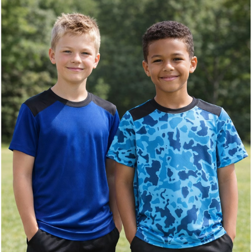 Russell Athletic Boys Performance Short Sleeve Mesh T-Shirts