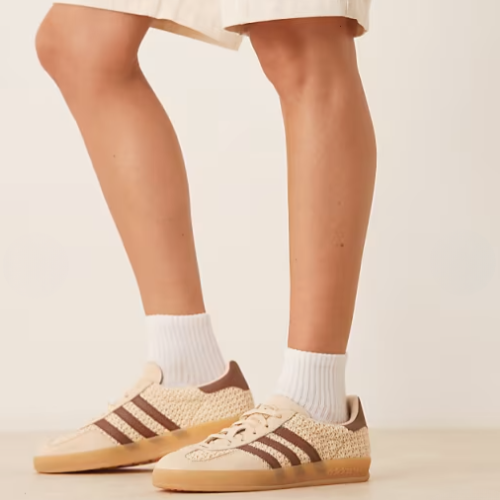 ONLY $72 adidas Originals Gazelle Indoor Crochet Sneakers (Reg. $120) at ASOS - at Adidas