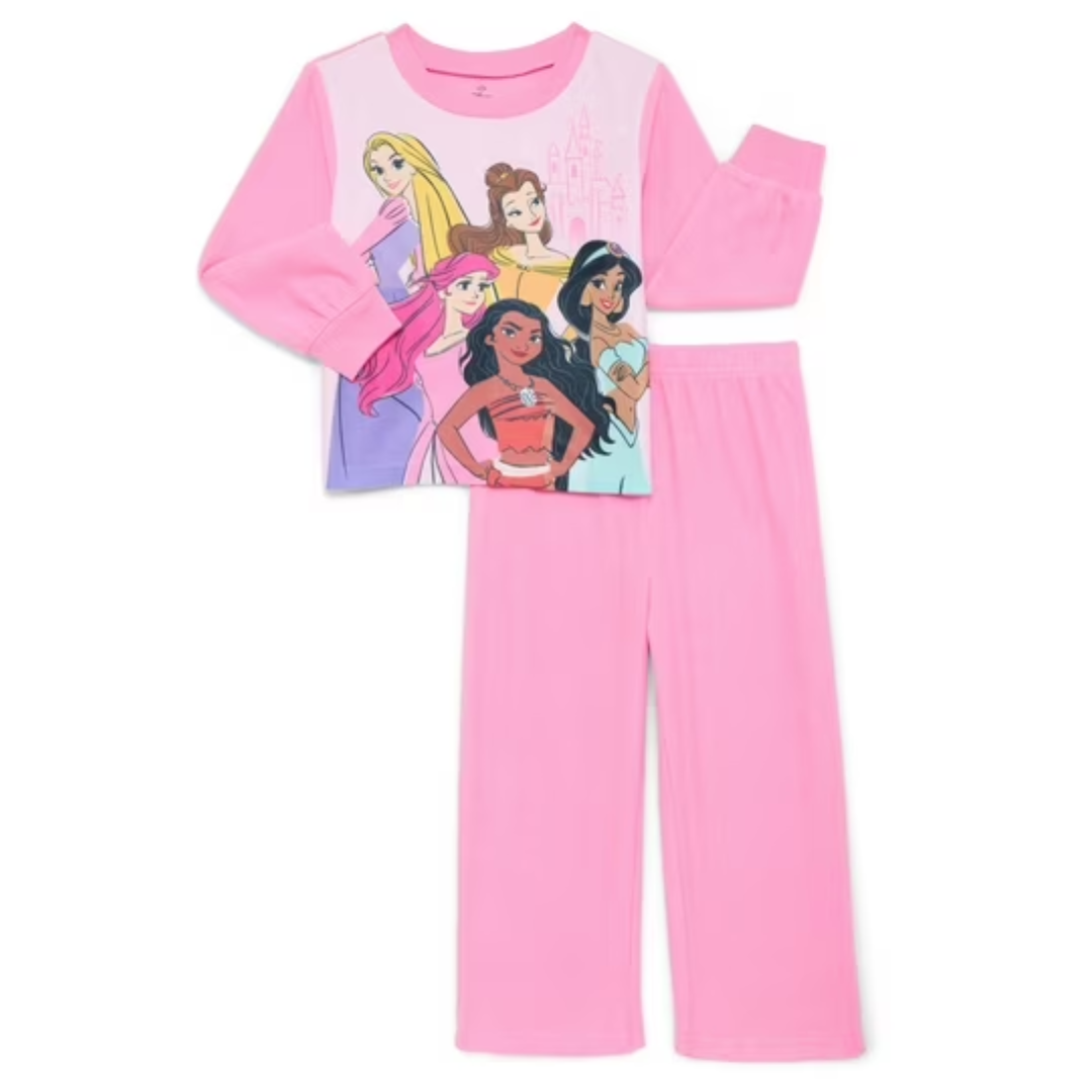 Character Toddler Girls Long Sleeve Top and Pants Pajama Set ONLY $5 (Reg. $13) at Walmart - at Walmart