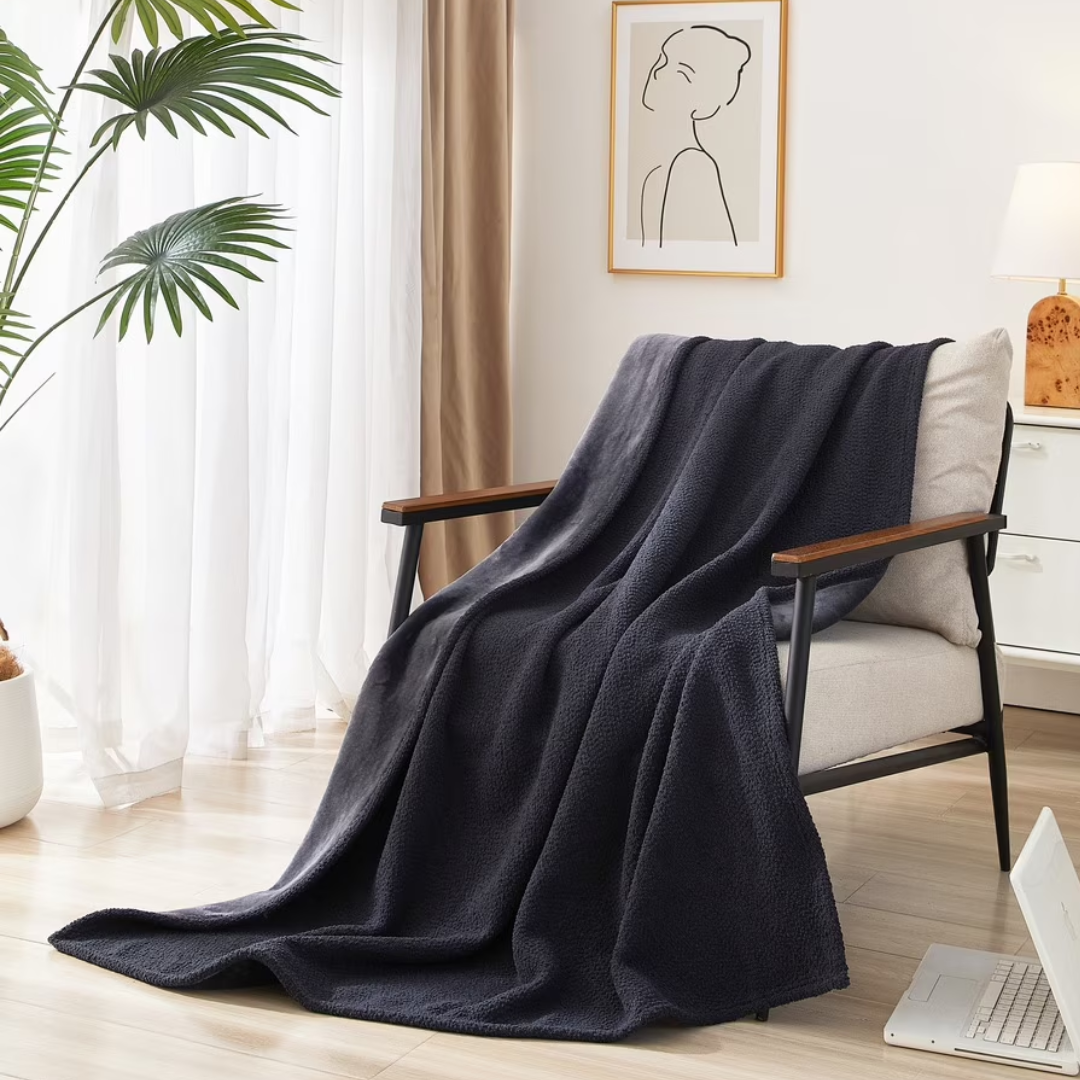 ONLY $14.88 Mainstays Reversible Cozy Boucle Chenille Plush Throw at Walmart - at Walmart