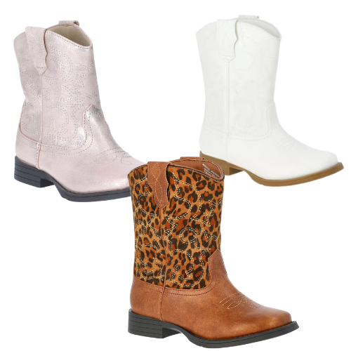 Wonder Nation Girls Western Cowgirl Boots ONLY $15 (Reg. $22.98) at Walmart - at Walmart
