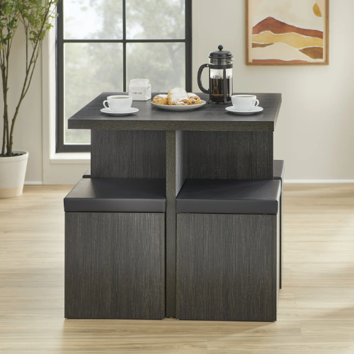 ONLY $108 (Reg. $300) Mainstays 5-Piece Dexter Dining Room/Kitchen Set with Storage Ottoman + FREE SHIP at Walmart - at Walmart
