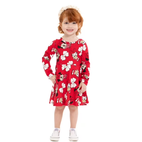 Minnie Mouse & Friends Toddler Girls All-Over Print Dress with Long Sleeves ONLY $4.99 (Reg. $9.98) Walmart - at Walmart