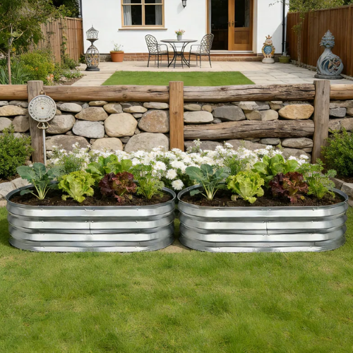 ONLY $33.99 (Reg. $50) Set of 2 Galvanized Raised Garden Beds at Wayfair - at Wayfair