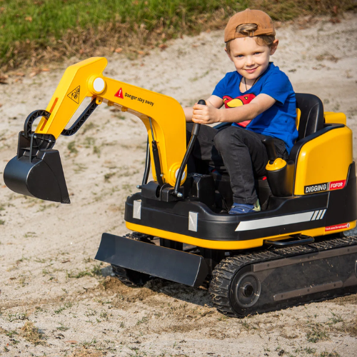 ONLY $269.99 (Reg. $401.72) Joyldias 360 Degree Rotating 12V Battery Powered Ride-On Excavator at Wayfair - at Wayfair