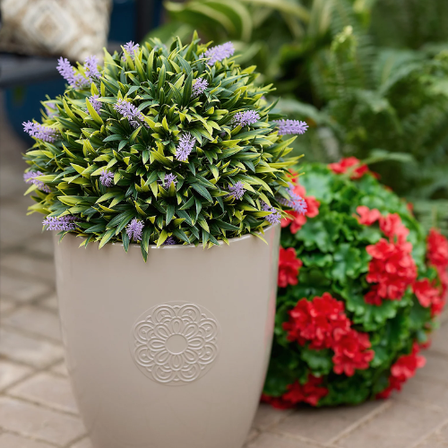 FROM $24.98 (Reg. $49) Wicker Park 15" Indoor/Outdoor Faux Floral Spring Sphere at QVC - at QVC