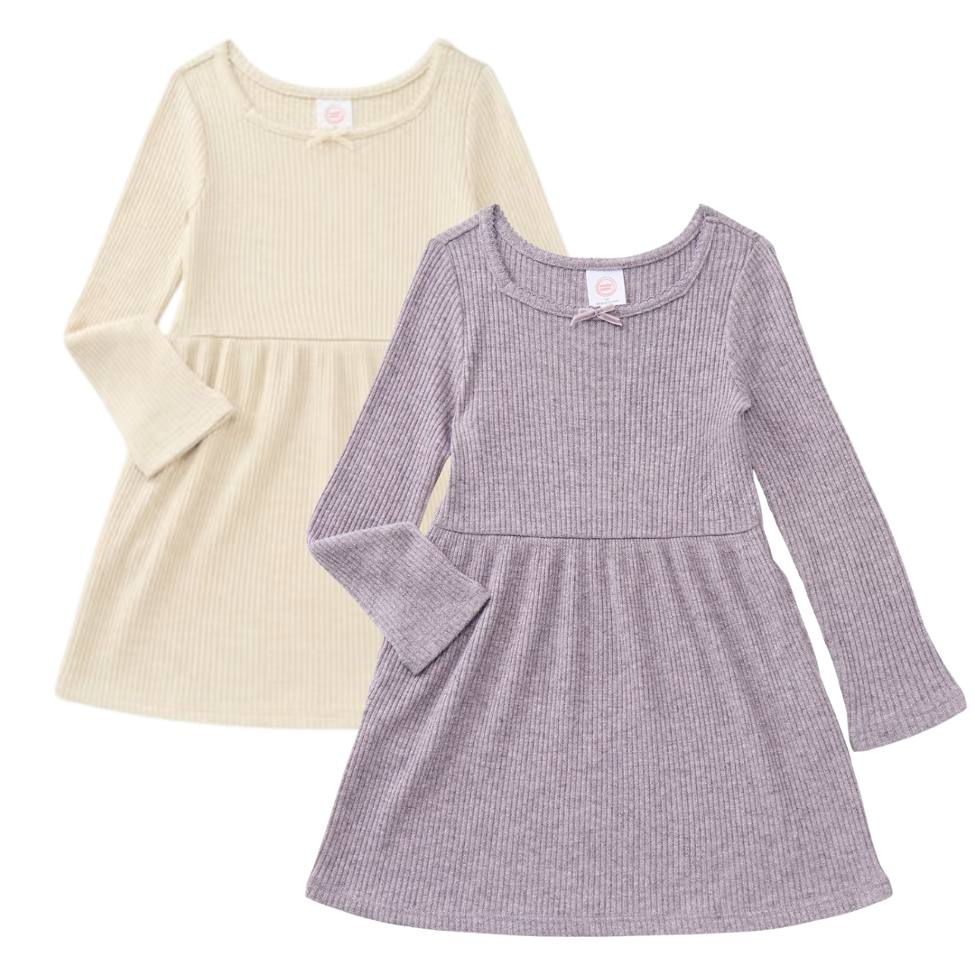 Wonder Nation Toddler Girls Square Neck Cozy Knit Dress ONLY $4.99 (Reg. $12) at Walmart - at Walmart
