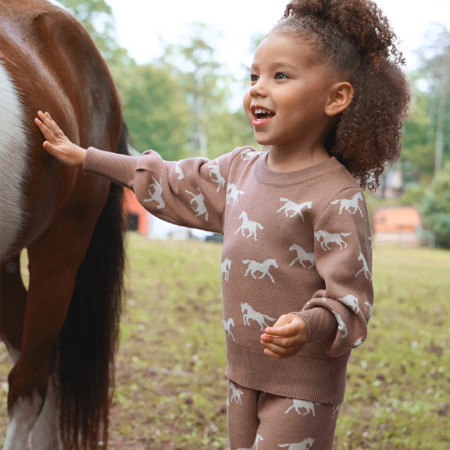 Modern Moments by Gerber Toddler Girl Sweater Knit and Wide Leg Pant Set ONLY $14.99 (Reg. $18) at Walmart - at Walmart