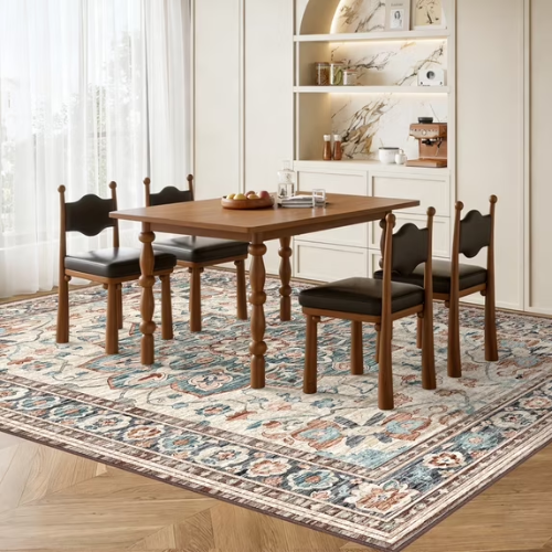 ONLY $45.99 Gianna Washable 8x10 FT Large Polyester Area Rug + Free Ship at Walmart - at Walmart