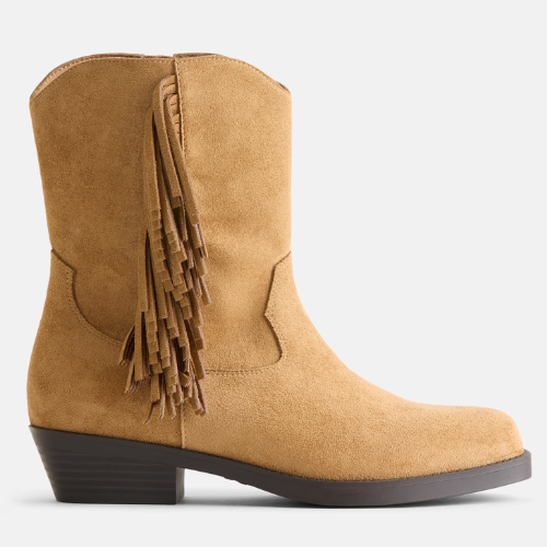 Weekend Academy Girls Fringe Western Ankle Boots