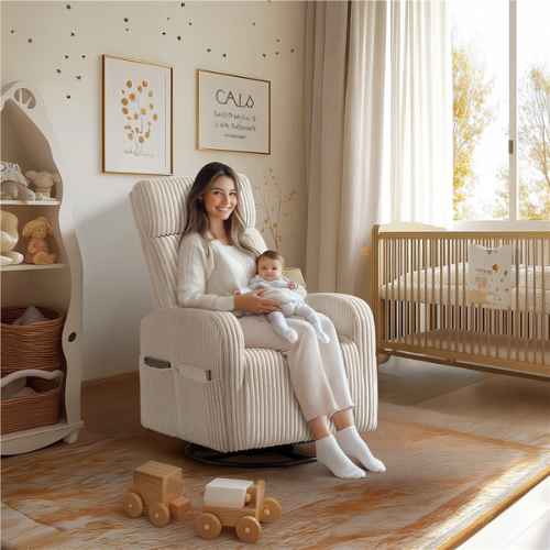 ONLY $159.99 Corduroy Swivel Nursery Glider (Reg. $313.89) + FREE SHIPPING at Wayfair - at Wayfair