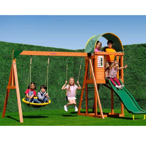 ONLY $269 (Reg. $400) Amelia Wooden Swing Set at Walmart - at Walmart