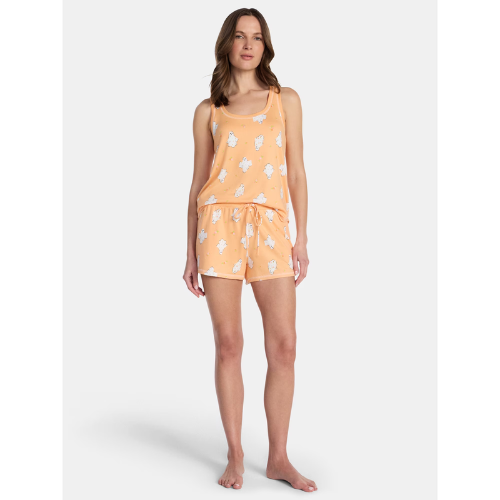 ONLY $16.98 Halloween Women's Hacci Knit Tank Top and Shorts Pajama Set at Walmart - at Walmart