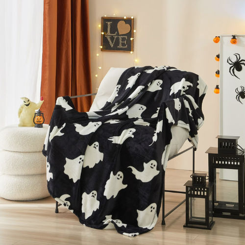 Ways to Celebrate Plush Ghost Throw Blanket 50" x 60" ONLY $5.97 at Walmart
