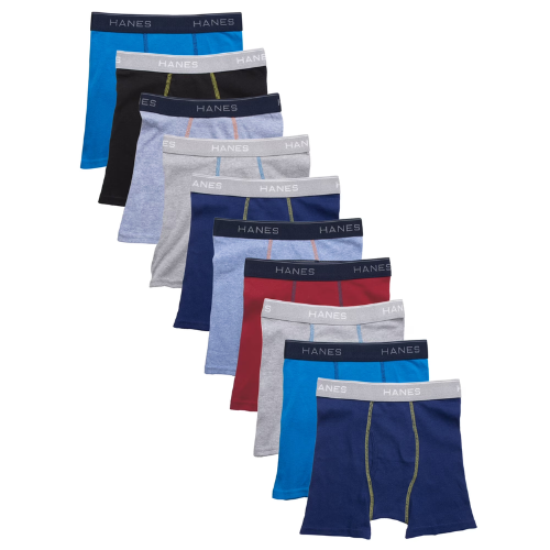 ONLY $14.99 for 10-Pack Hanes Boys’ Comfort Flex Boxer Briefs (Reg. $18.48) at Walmart - at Walmart
