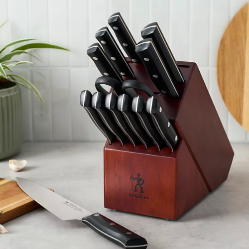 ONLY $98.96 (Reg. $372) Henckels Dynamic Stainless Steel 14-Pc. Knife Block Set at Macy's - at Macy's