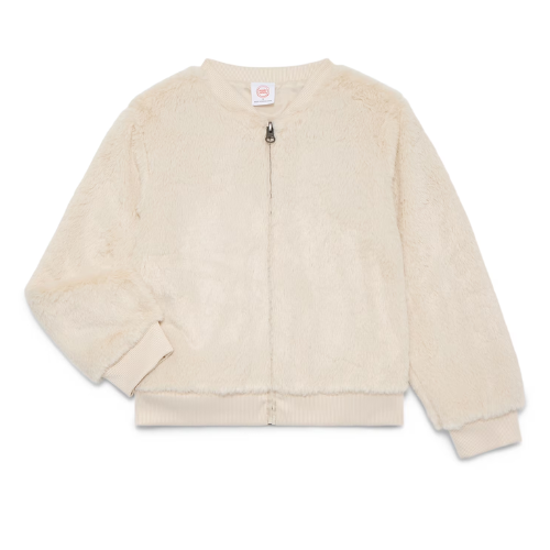 $7.79 Wonder Nation Little Girls Faux Fur Bomber Jacket Walmart - at Walmart