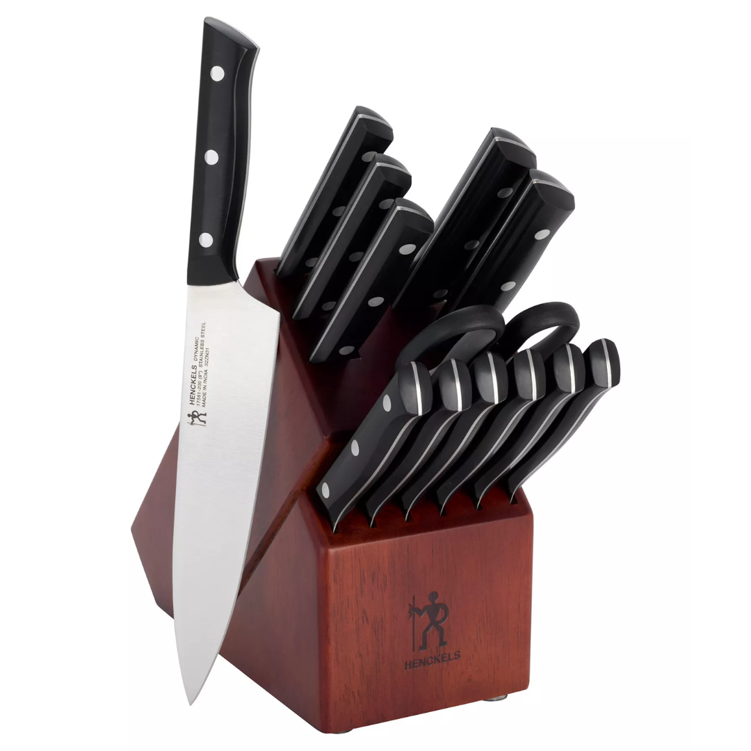 ONLY $98.96 (Reg. $372) J.A. Henckels Dynamic Stainless Steel 14-Pc. Knife Block Set at Macy’s - at Macy's