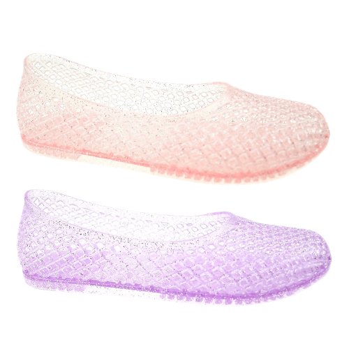 FROM $3.72 (Reg. $10.98) Wonder Nation Little and Big Girls Jelly Ballet Flats at Walmart - at Walmart