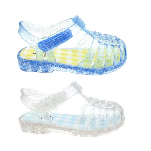 ONLY $6 Wonder Nation Baby Girls Glitter Jelly Fisherman Sandal at Walmart - at Walmart