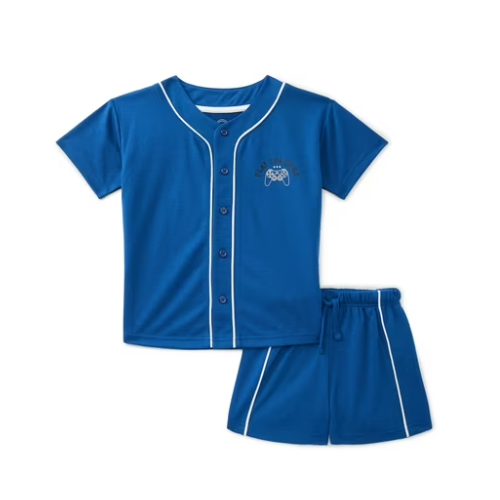 ONLY $10.98 Wonder Nation Boys Jersey Top and Shorts Pajama Set at Walmart - at Walmart