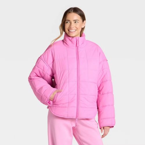 ONLY $13.14 (Reg. $40) Women's Oversized Quilted Puffer Jacket - JoyLab at eBay - at eBay