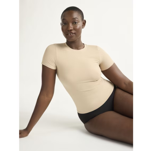 ONLY $12.98 Joyspun Women's Everyday Seamless Shapewear T-Shirt at Walmart - at Walmart