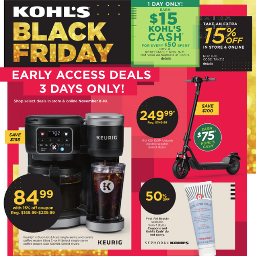 Kick-off Your Holiday Season with Early Black Friday Deals from Kohl’s