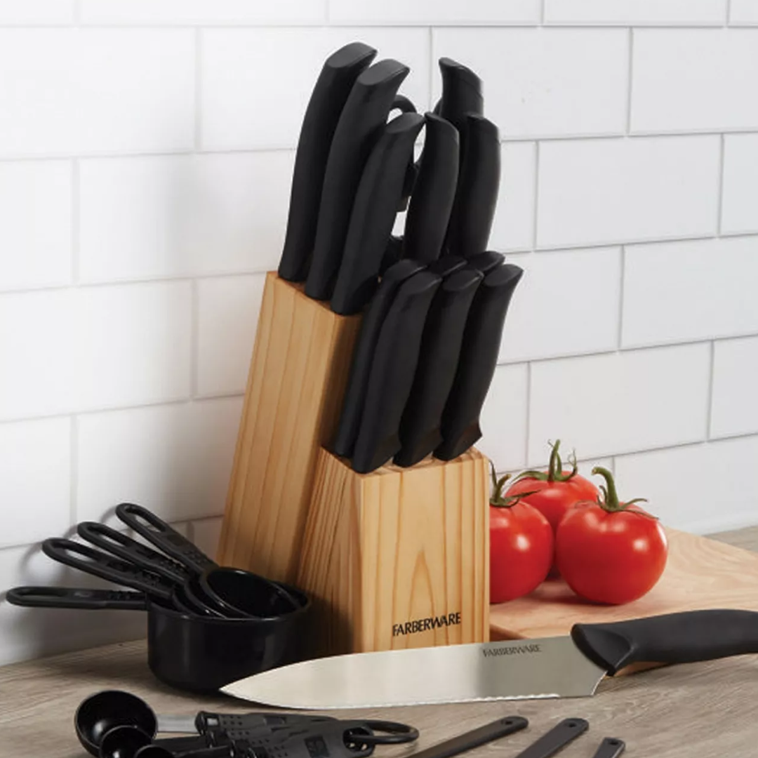 Farberware Soft Grip 25-Piece Cutlery Set with Kitchen Tools ONLY $19.86 (Reg. $100) at Macy’s - at Macy's