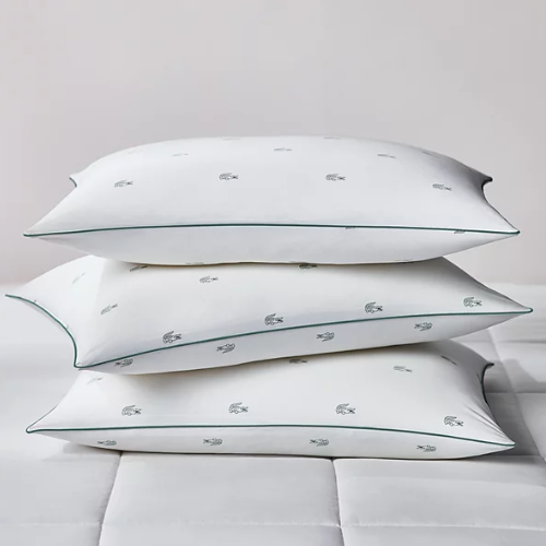 ONLY $9.99 (Reg. $34) Lacoste Home All Over Crocs Cotton Firm Density Pillow at Macy's - at Macy's