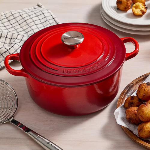 ONLY $229.98 (Reg. $359) Le Creuset 3.5-qt Cast Iron Round Dutch Oven at QVC - at QVC