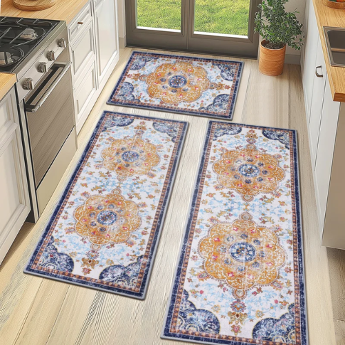 ONLY $27.99 (Reg. $60) Machine Washable Non-Slip Kitchen Mat Set (3-Piece) at Wayfair - at Wayfair
